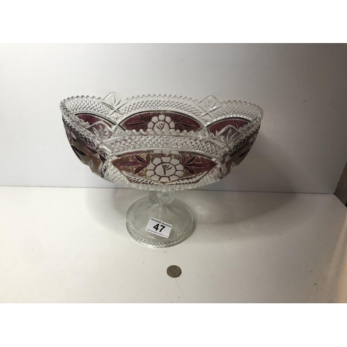 47 - Glass bowl 
PLEASE NOTE NOT POSTABLE