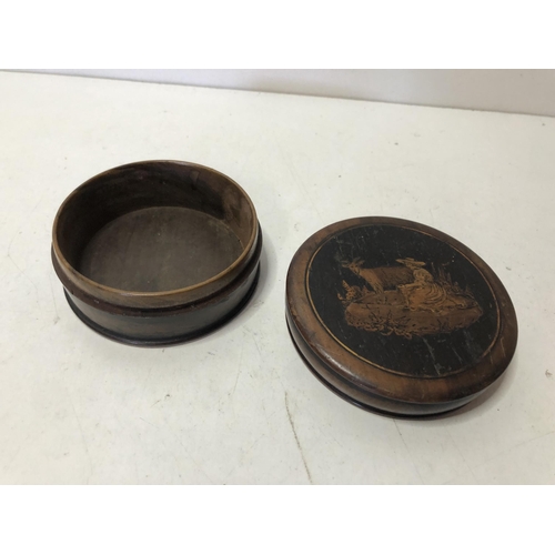 282 - Wooden lidded box