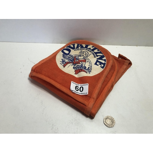 60 - Vintage Ovaltine oven gloves