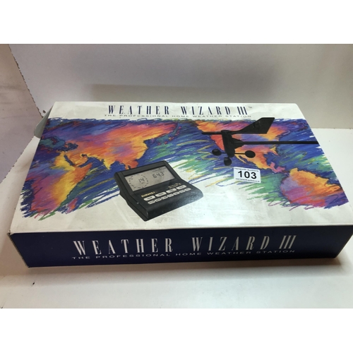 103 - New Weather wizard 3 weather station