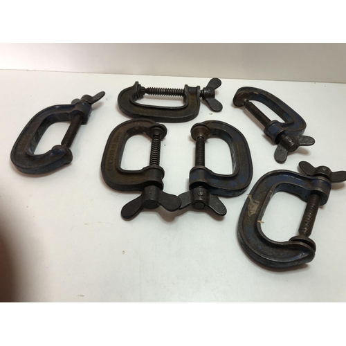 256 - Qty of G clamps