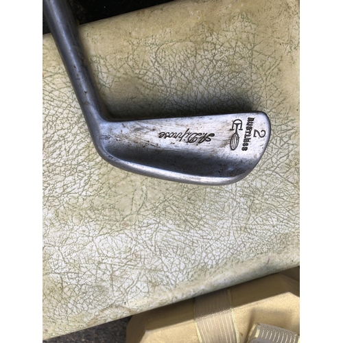 317 - Vintage wooden handled golf club