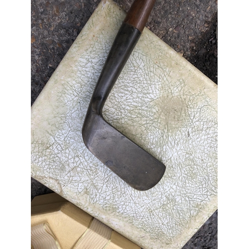 321 - Vintage wooden handled golf club