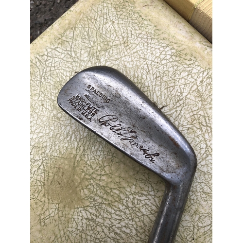 323 - Vintage wooden handled golf club