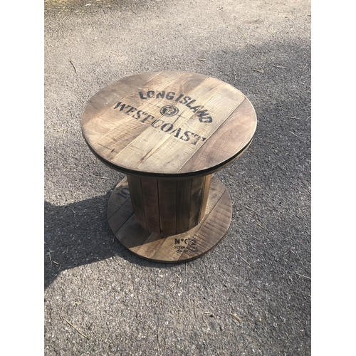 106 - Wooden cable reel coffee table