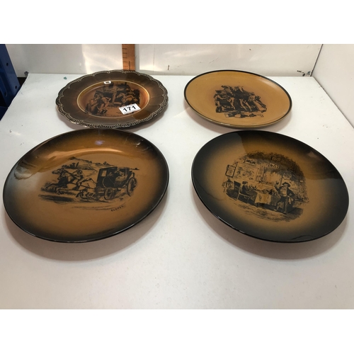 171 - x4 Collecters plates