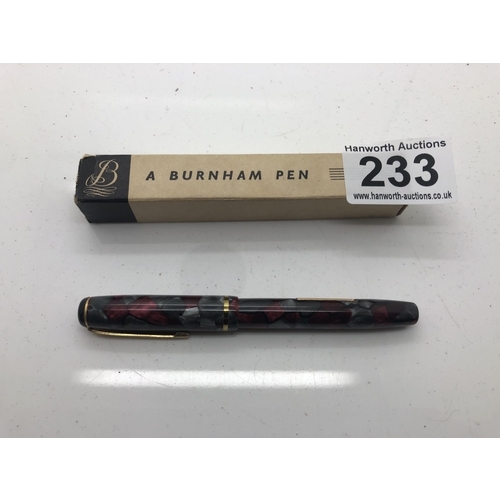 233 - Burnham vintage fountain pen