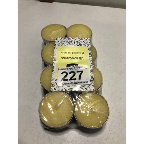 227 - 16 scented tealight candles