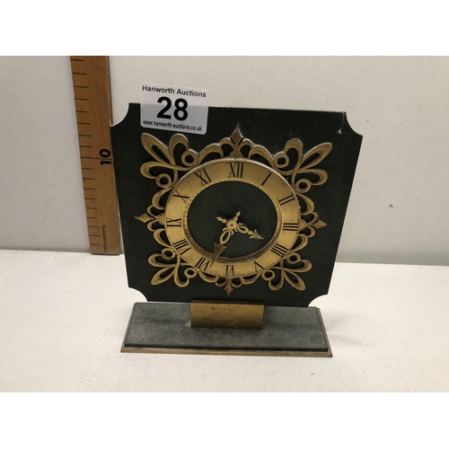 28 - Mechanical clock
AS FOUND-OVER WOUND