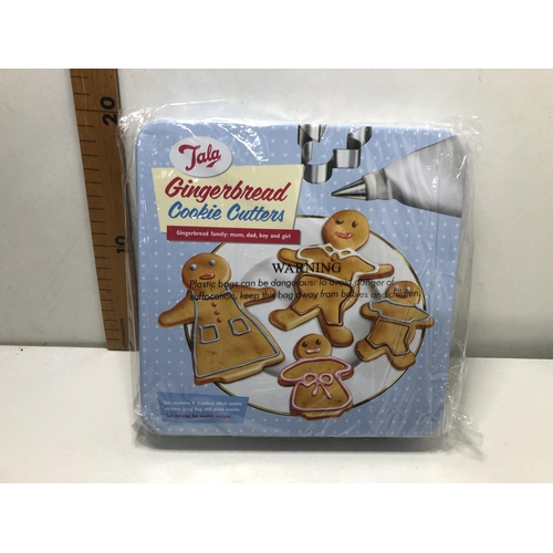 85 - New Tala 4 piece gingerbread man cookie cutters