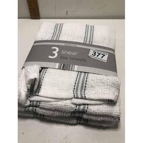 377 - New 3 pack of tea towels