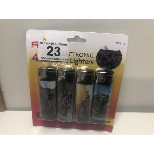 23 - New pack of refillable lighters