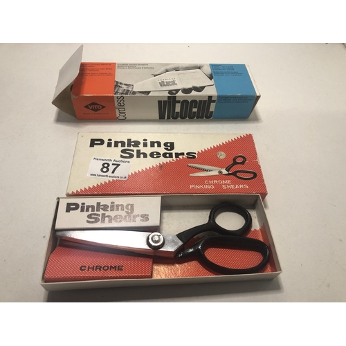 87 - Pinking shears & one other