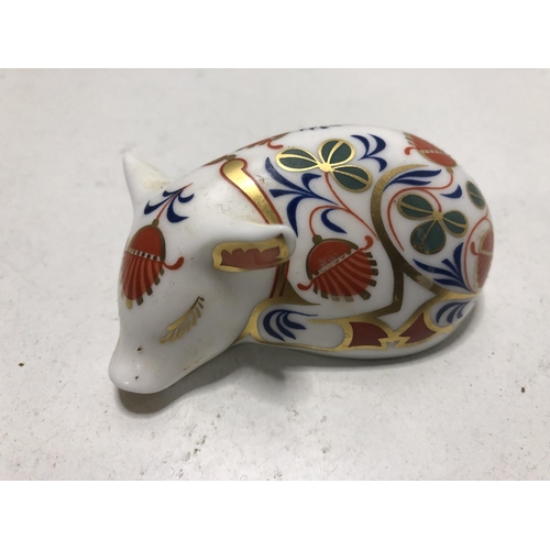 343 - Royal Crown Derby  figure sliver stopper