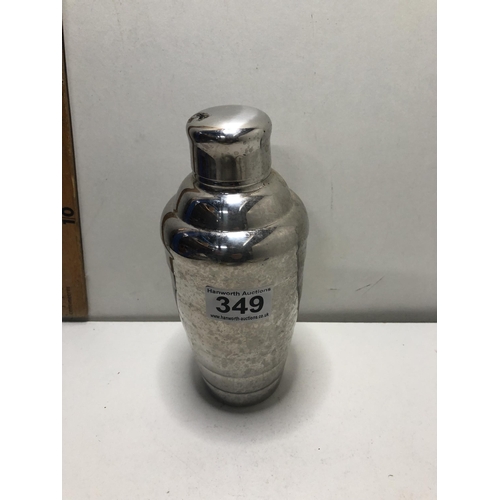 349 - Silver plated cocktail shaker