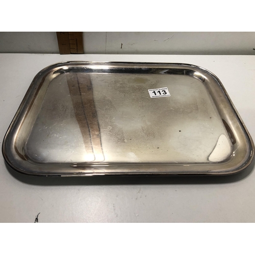 113 - Silver plated tray