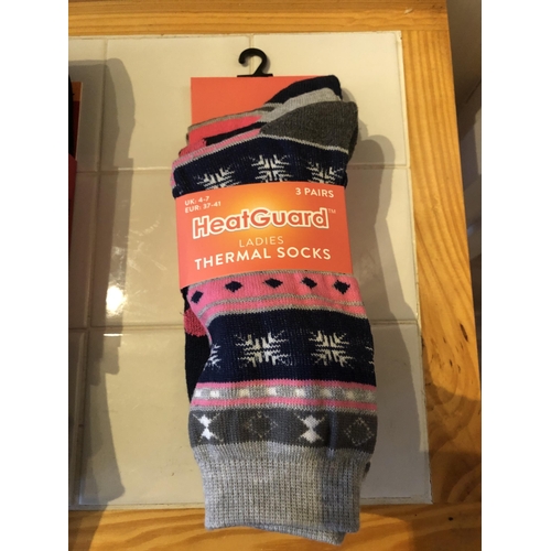 129 - Lady's pk of 3 thermal socks