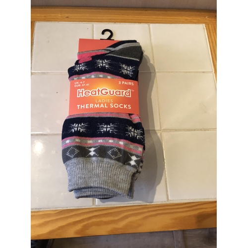 130 - Lady's pk of 3 thermal socks