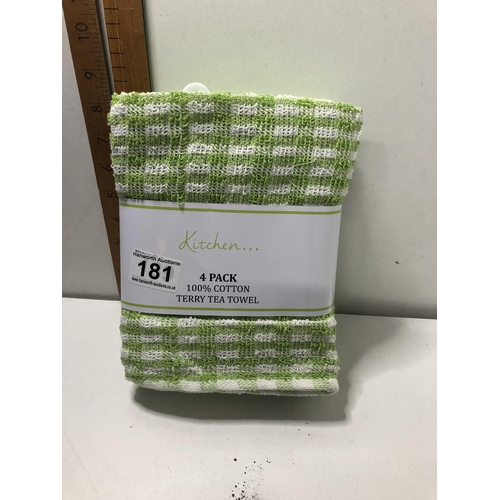 181 - X4 new tea towels