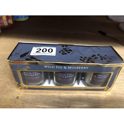 200 - New candle set