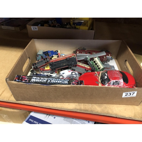 237 - Tray of die cast etc