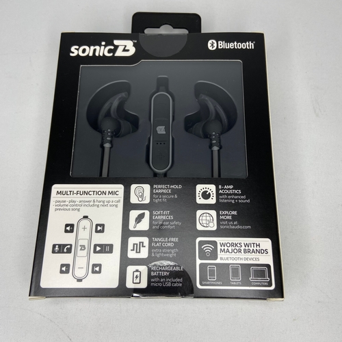 356 - SonicB wireless bluetooth earphones - Black