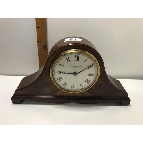 21 - Mappin & Webb battery clock