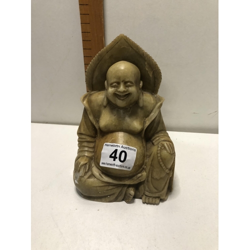 40 - Stone Buddha figure