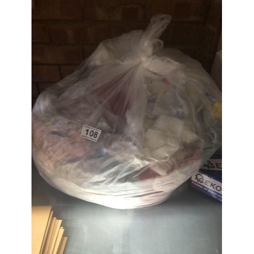 108 - Large bag of kids clothes