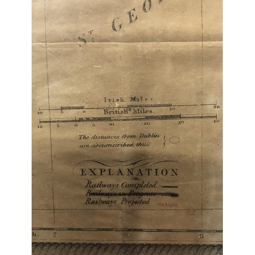 111 - 1845 railways map IRELAND