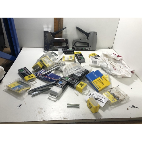 111 - X2 staple guns & large qty of staples