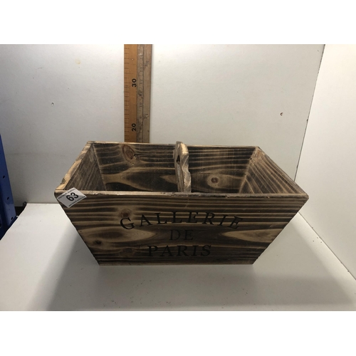 63 - Wooden crate