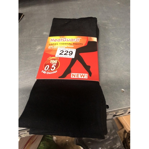 229 - New lady's thermal tights
Size L