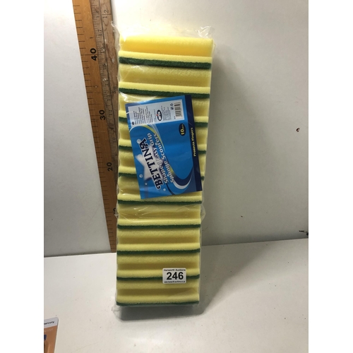 246 - New pack of sponge scourers