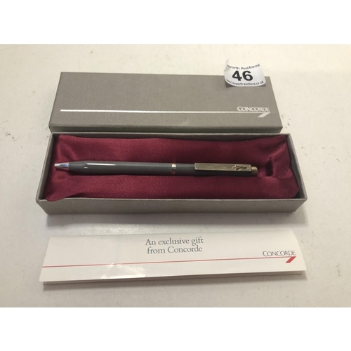 46 - Boxed Concorde pen