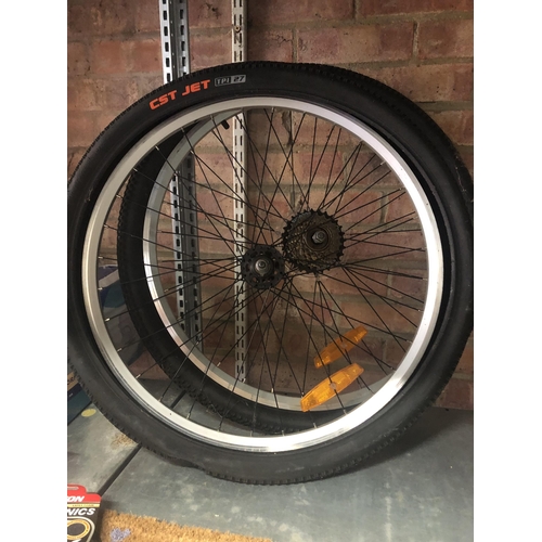 51 - X2 new bike wheels 26x1.95
PLEASE NOTE NOT POSTABLE