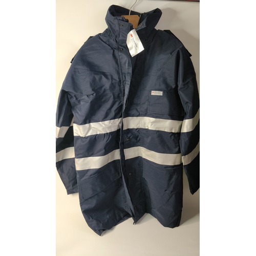 153 - New Mens 3m Hi Viz Jacket Waterproof Medium