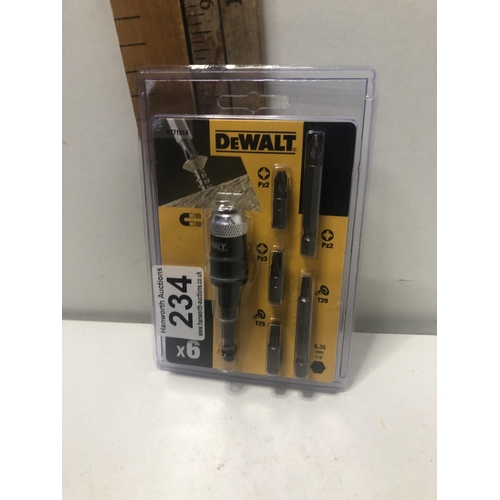 234 - Dewalt 6 bit set