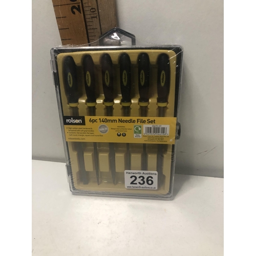 236 - 6 piece needle file set