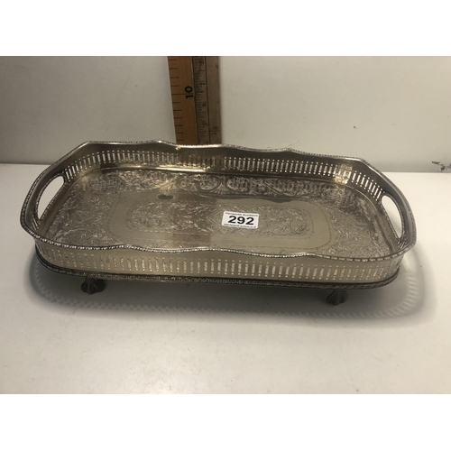 292 - Silver plated trays