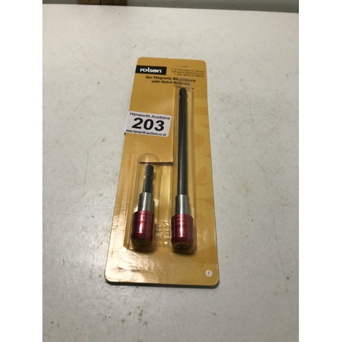 203 - New 2 piece magnetic bit holders