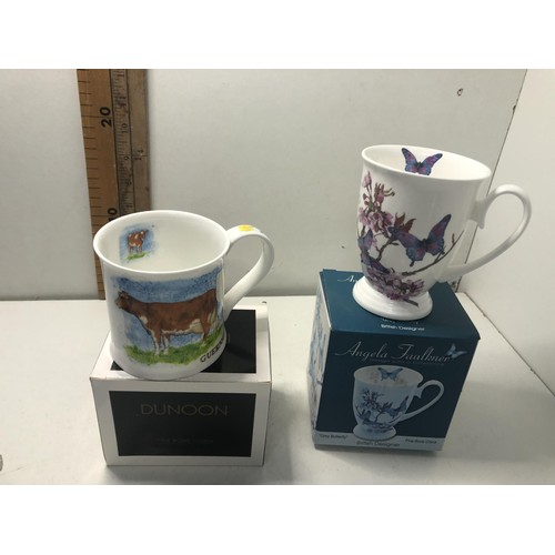 298 - x2 bone china mugs