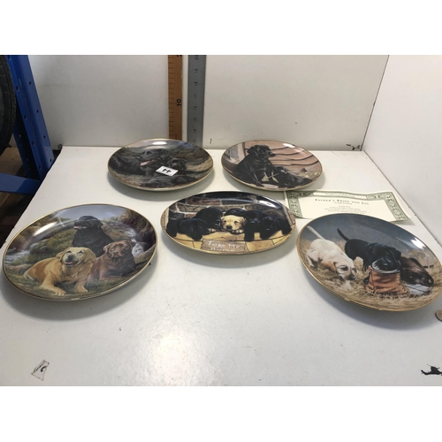 44 - X5 Franklin Mint collectors plates