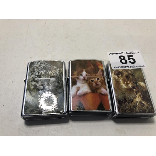 85 - X3 petrol lighters