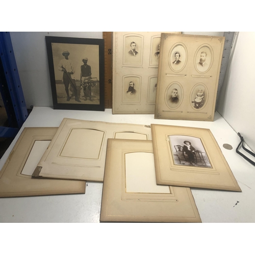 61 - Qty of vintage photos & frames