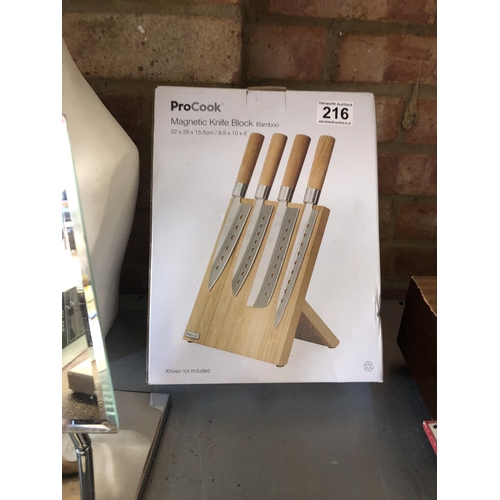 216 - Magnetic knife block