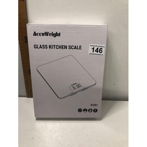 146 - Glass kitchen scales