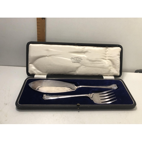 155 - Silver plated knife set