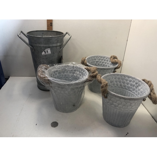 51 - X3 metal pots