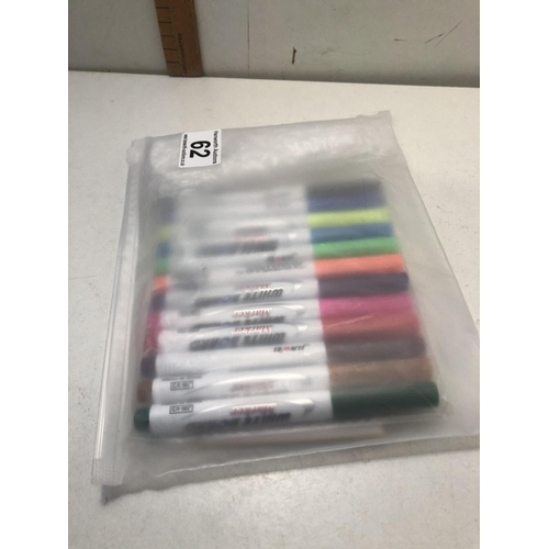 62 - New pack of 12 paint pens